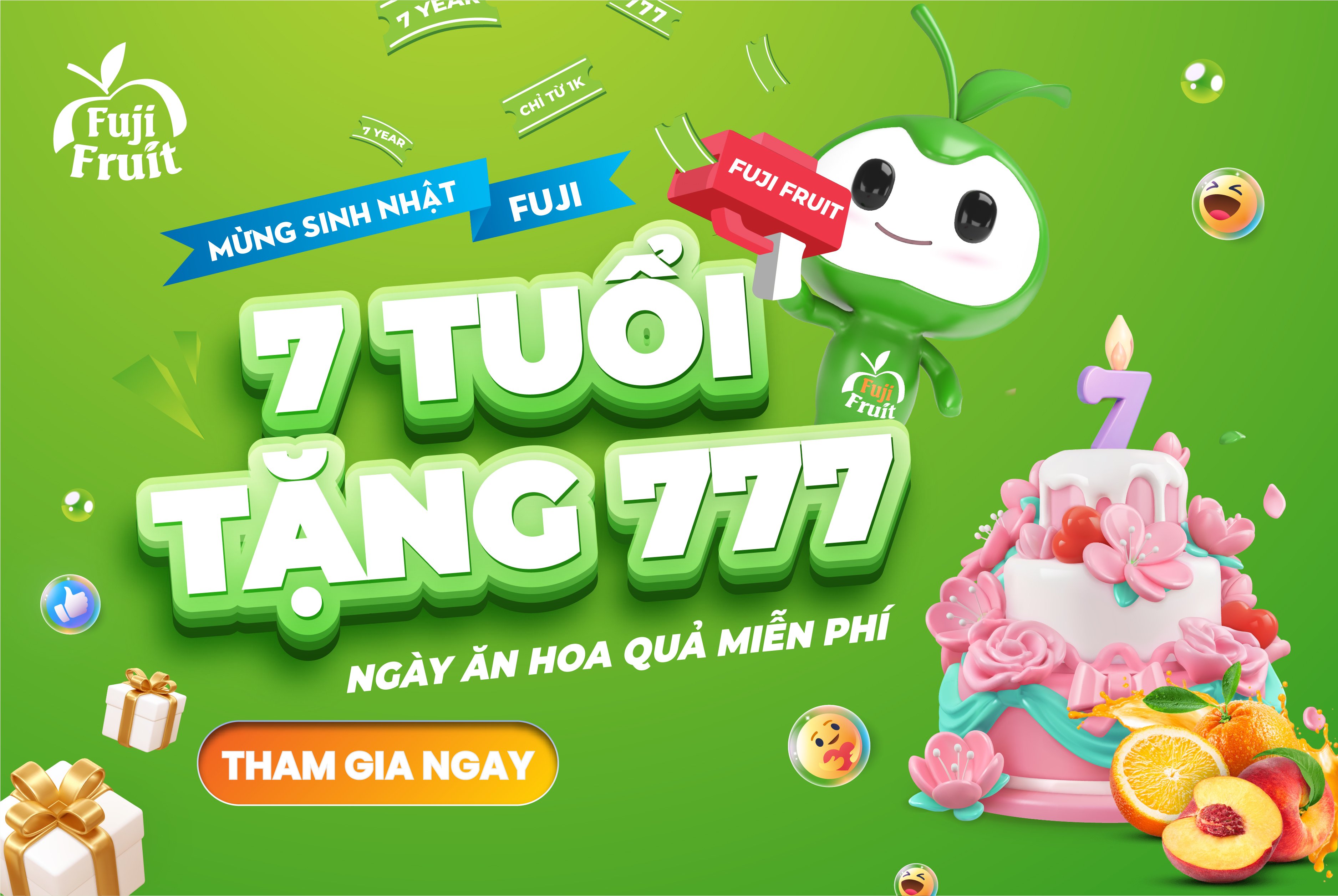 FUJI TRI ÂN KHÁCH HÀNG MỪNG SINH NHẬT 7 TUỔI