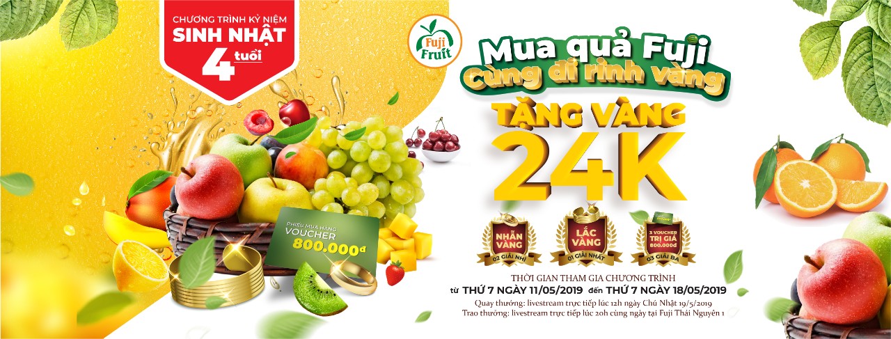 [TUẦN LỄ VÀNG] MUA QUẢ FUJI - CÙNG ĐI RINH VÀNG