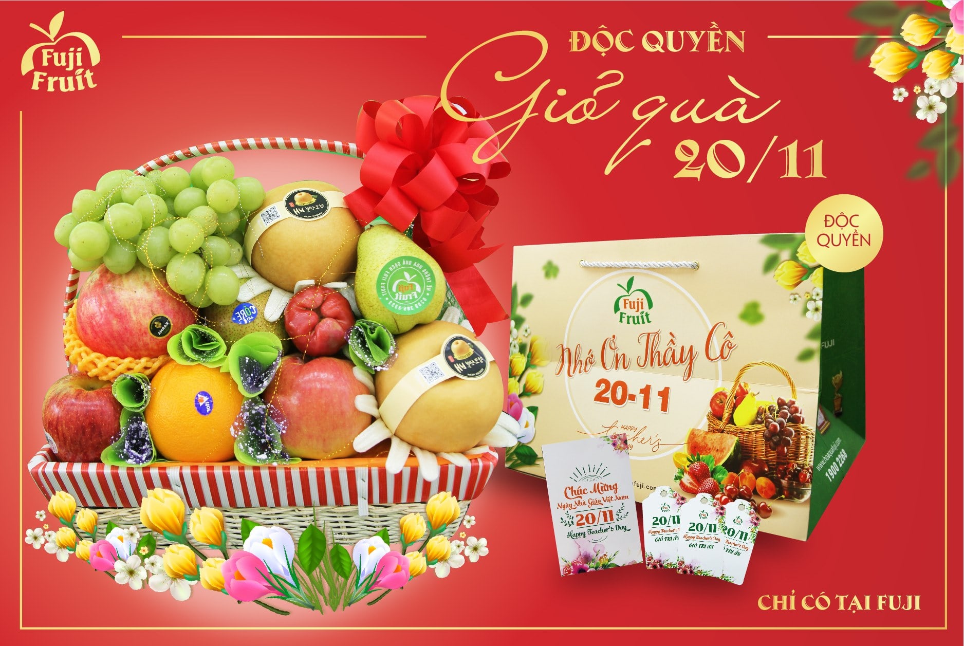 GIỎ QUÀ FUJI - NHỚ ƠN THẦY CÔ 20/11