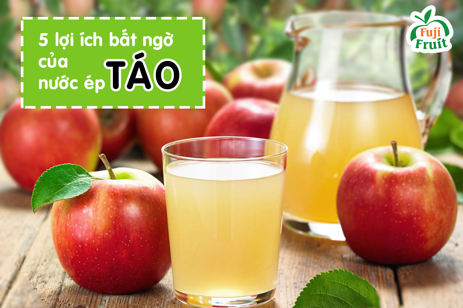 5 lợi ích bất ngờ từ nước ép táo