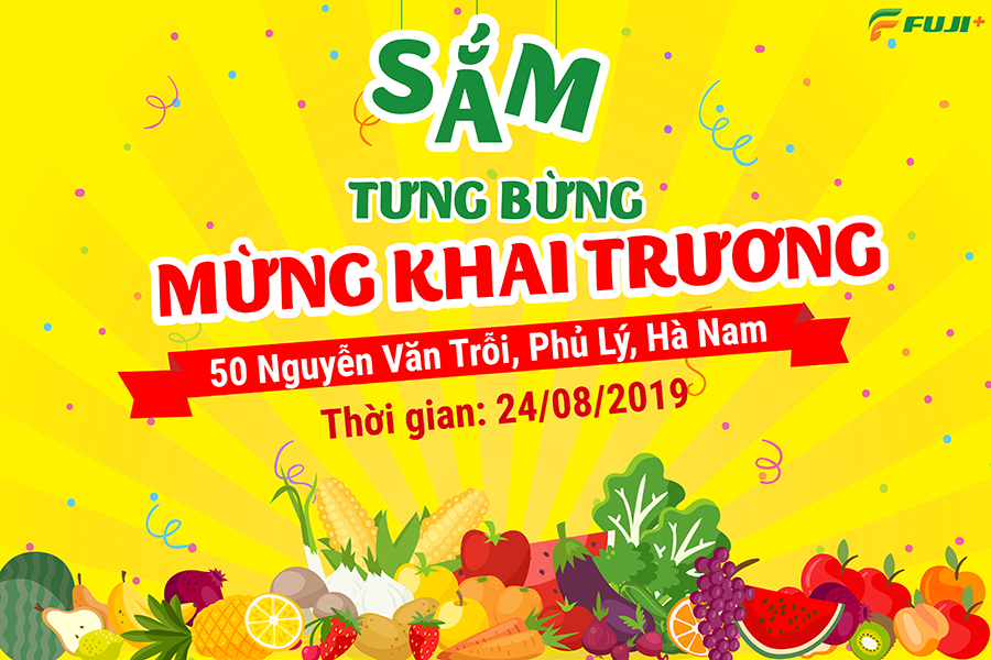 TƯNG BỪNG KHAI TRƯƠNG THỰC PHẨM SẠCH HÀ NAM