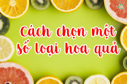 CÁCH CHỌN MỘT SỐ LOẠI HOA QUẢ