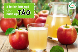 5 lợi ích bất ngờ từ nước ép táo
